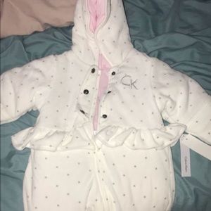 Calvin Klein’s snowsuit